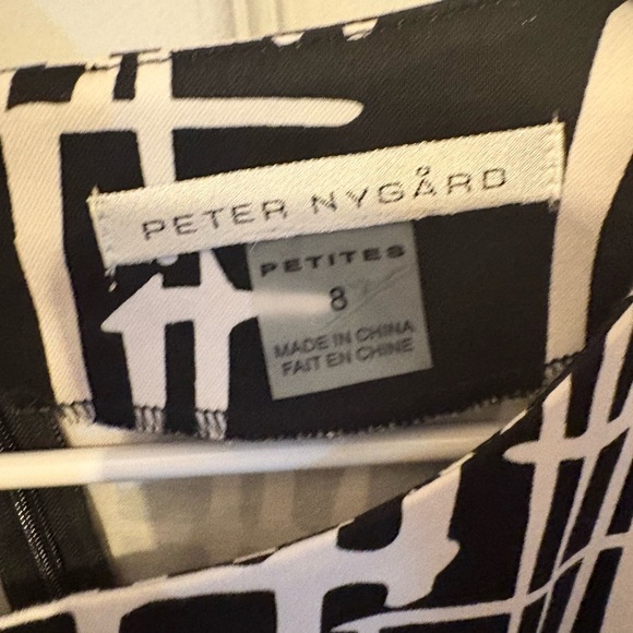 Peter Nygard Black and White Graphic Dress - Picture 3 of 3